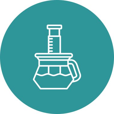 test tüpleri simgesi, basit tasarım