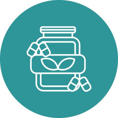 Tıbbi bir simgenin vektör illüstrasyonu