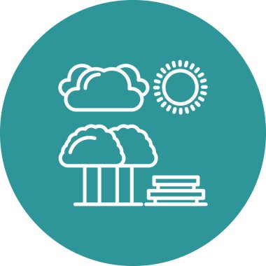 Bulut simgesinin vektör illüstrasyonu