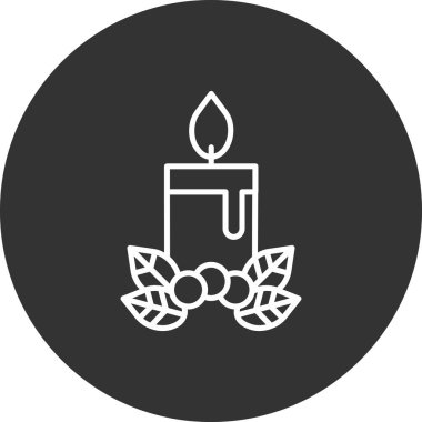 Mum simgesi vektör illüstrasyonu