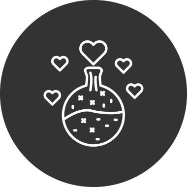 kalp aşk sembolü, vektör tasarımı