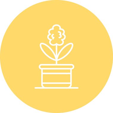 bitki simgesi, vektör illüstrasyonu