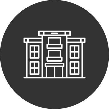 Bina. Web simgesi basit tasarım