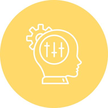 Fikir simgesi vektör illüstrasyonu