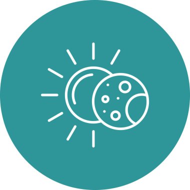 Ay. Web simgesi basit tasarım