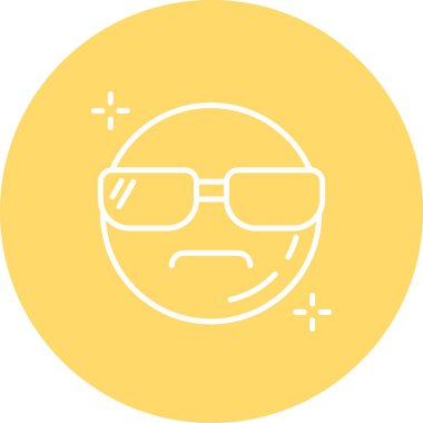 Sakallı ve bıyıklı bir adamın vektör çizimi