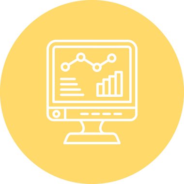 analitik simge vektör illüstrasyonu