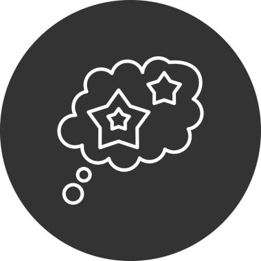 Yıldız simgesinin vektör illüstrasyonu