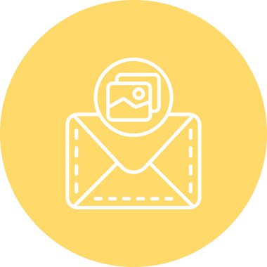 Zarf. Web simgesi basit illüstrasyon