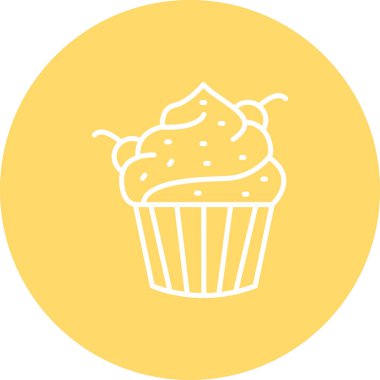 Tatlım. Web simgesi basit illüstrasyon