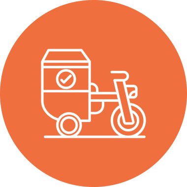 motosiklet simgesi vektör illüstrasyonu