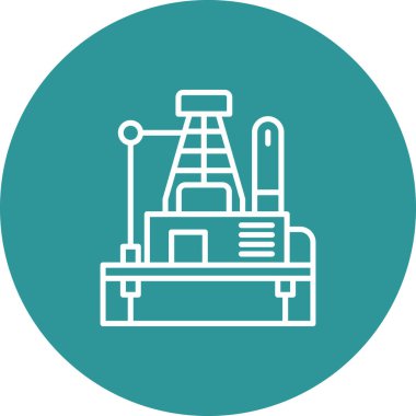 Fabrika simgesi vektör illüstrasyonu