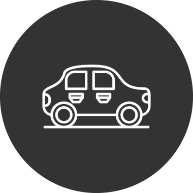 Modern oto tamir simgesinin vektör illüstrasyonu