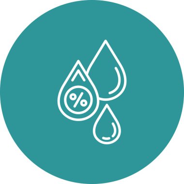 su damlası ikon vektör illüstrasyonu