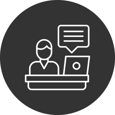 Modern dizüstü bilgisayar simgesinin vektör illüstrasyonu