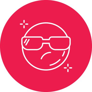 Şirin bir yüz ifadesinin vektör çizimi