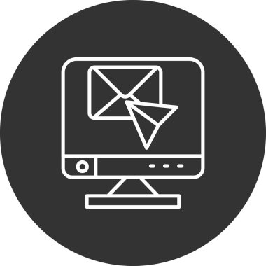 e- posta iletisi vektör illüstrasyonu