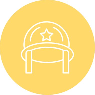 Bir şapka simgesinin vektör illüstrasyonu