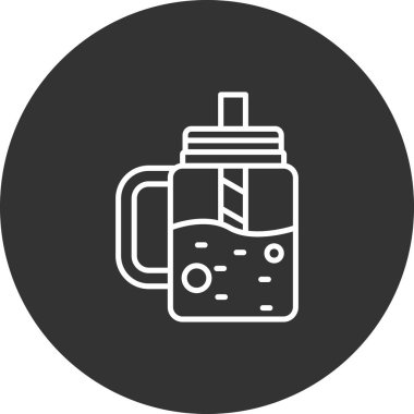 Modern oto tamir simgesinin vektör illüstrasyonu