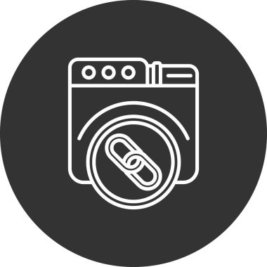 çamaşır makinesi ikon vektör çizimi