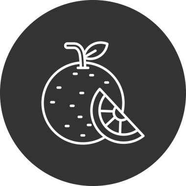 Karpuz. Web simgesi basit tasarım