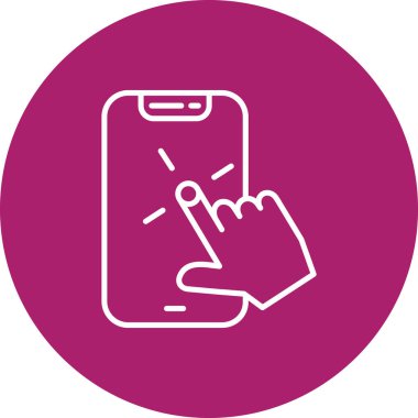 Telefon simgesi vektör illüstrasyonu