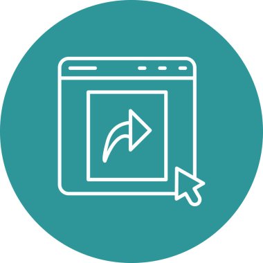 Web simgesi vektör illüstrasyonu