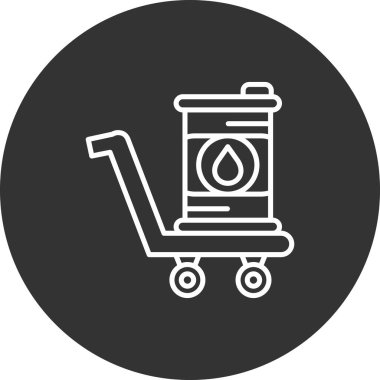 Petrol yakıt simgesi, basit biçim