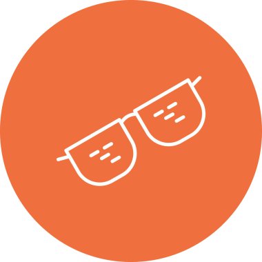 gözlük simgesinin vektör illüstrasyonu