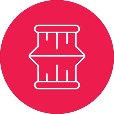 Bir varil simgesinin vektör illüstrasyonu