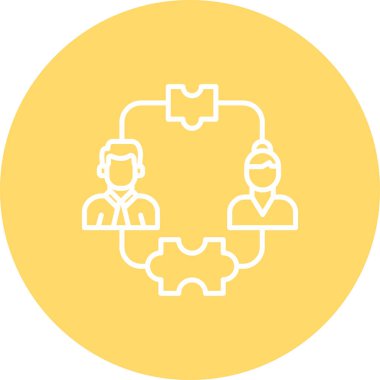 takım çalışması vektör simgesi modern simge illüstrasyonu, vektör