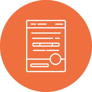 Belge simgesinin vektör illüstrasyonu