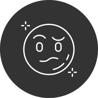 emoji. Web simgesi basit illüstrasyon