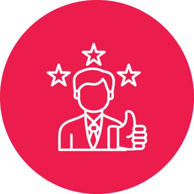 Bir yıldız simgesinin vektör illüstrasyonu