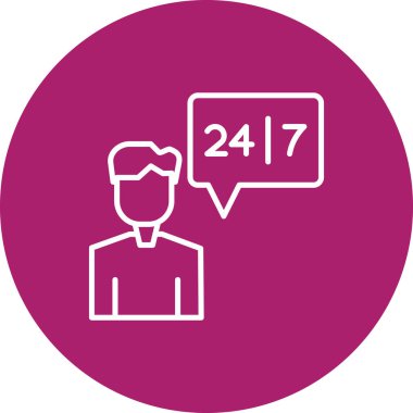 Bir kişi simgesinin vektör illüstrasyonu