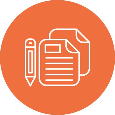 Belge. Web simgesi basit illüstrasyon