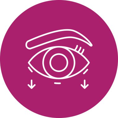 Göz simgesinin vektör illüstrasyonu