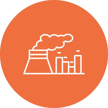 Fabrika simgesinin vektör illüstrasyonu