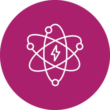 Atom simgesinin vektör illüstrasyonu