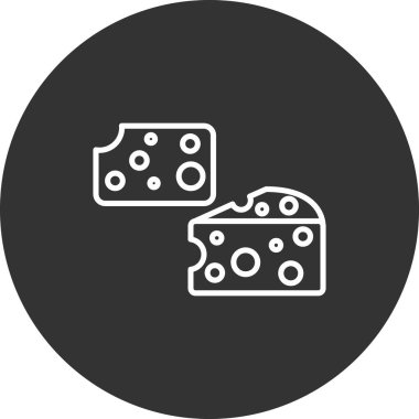 Peynir vektör illüstrasyonu modern simge tasarımı