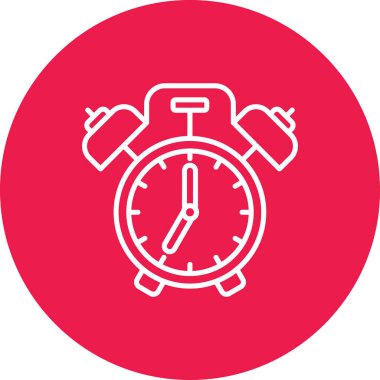 Çalar saat. Web simgesi basit illüstrasyon