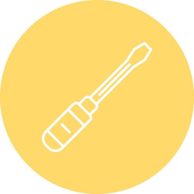 Tornavida simgesi, vektör illüstrasyonu