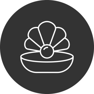 Bir çiçek simgesinin vektör illüstrasyonu