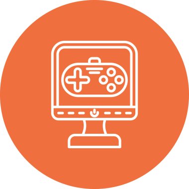 oyun denetleyici simgesi, vektör illüstrasyonu