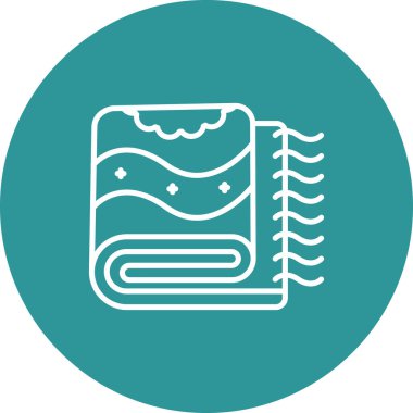 Bir çadır simgesinin vektör illüstrasyonu