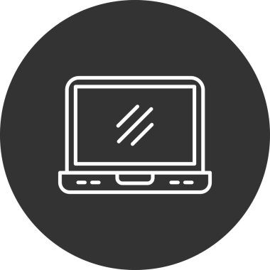 Bilgisayar ekranı simgesinin vektör çizimi