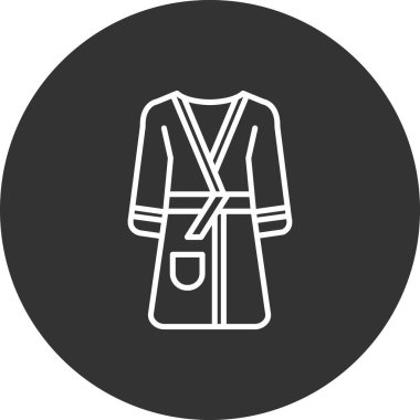 Kumaş askısı simgesi, basit biçim