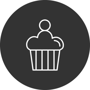 kek ikonu vektör illüstrasyonu