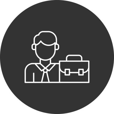 İş simgesinin vektör illüstrasyonu