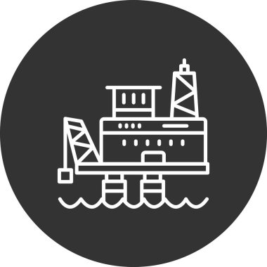 Gemi simgesinin vektör illüstrasyonu